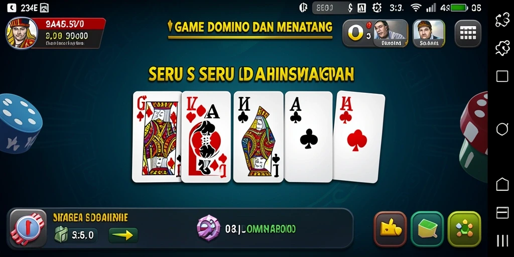 Tampilan permainan Domino yang seru di 234E.