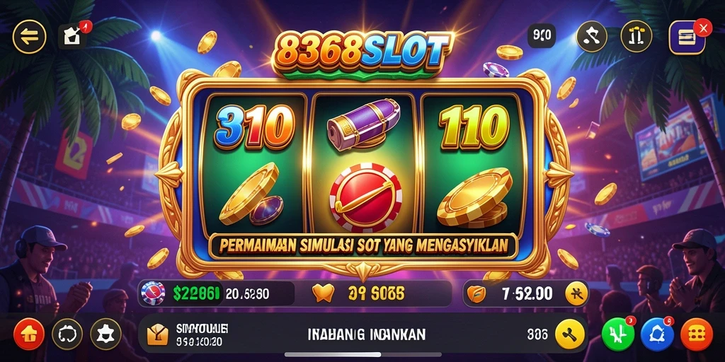 Tampilan menarik dari gameplay 8368SLOT yang penuh warna.