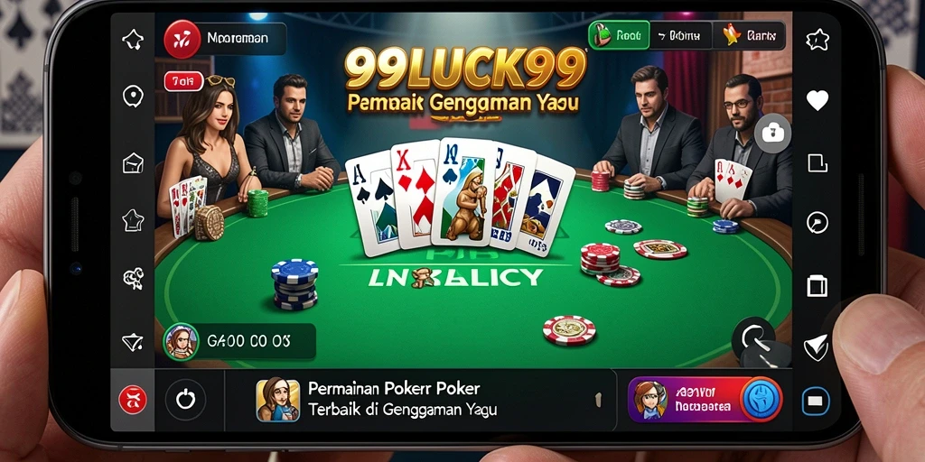 Tampilan gameplay Poker yang menarik dan interaktif di 99LUCK99.