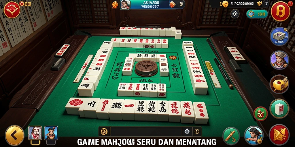 Gameplay Mahjong yang menegangkan dan mengasyikkan.