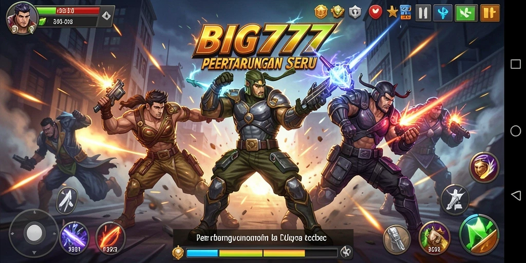Tampilan menegangkan dari gameplay BIG777 yang penuh aksi.