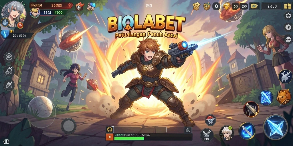 Tampilan gameplay <strong>BIOLABET</strong> yang memukau dengan karakter anime.