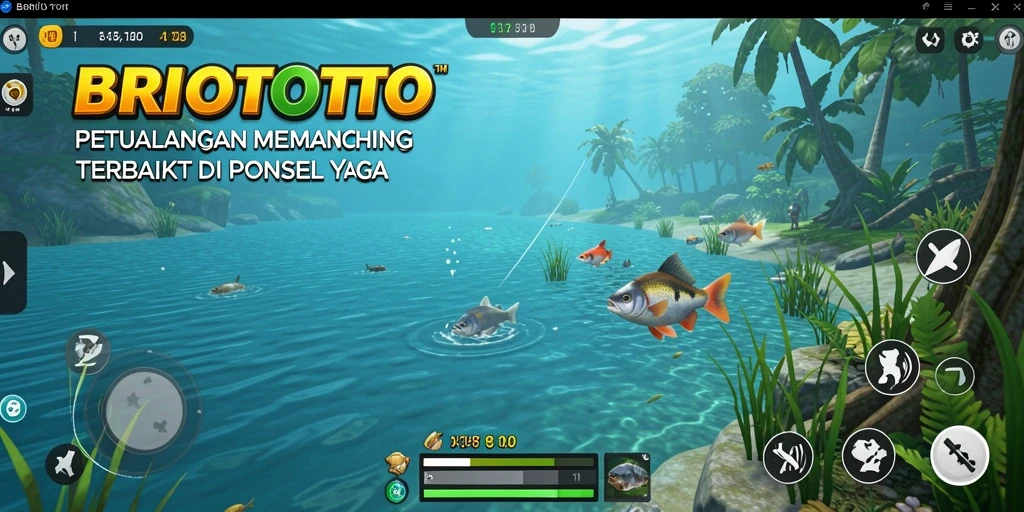 Tangkapan ikan terbaik dalam BRIOTOTO dengan grafik menakjubkan.