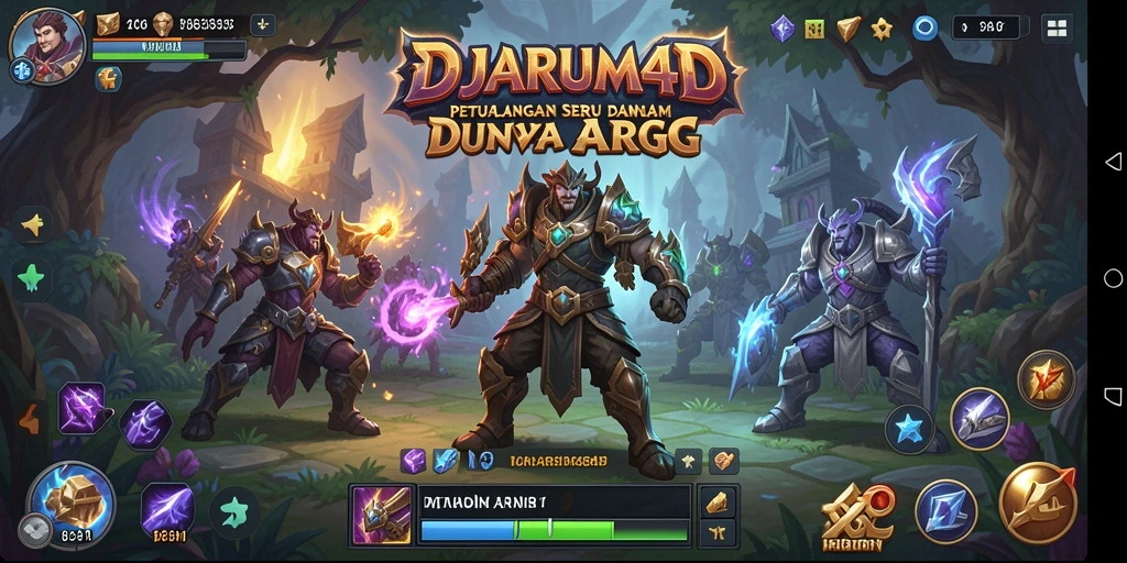 Screenshot utama DJARUM4D menampilkan pertarungan aksi yang seru dalam dunia ARPG.