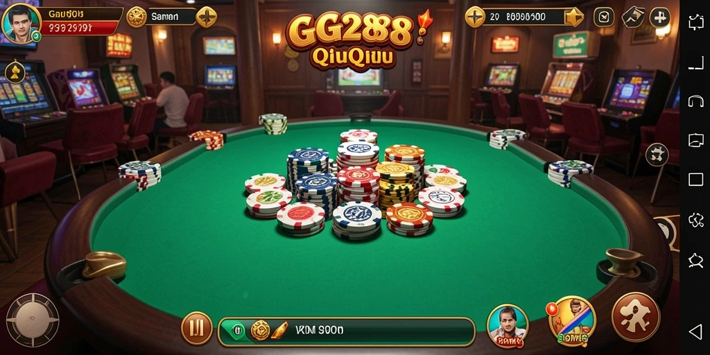 Tampilan gameplay QiuQiu yang menegangkan di GG288.