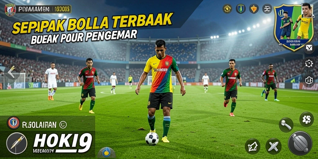 Tangkapan layar HOKI9 menunjukkan pemain beraksi di lapangan sepak bola.