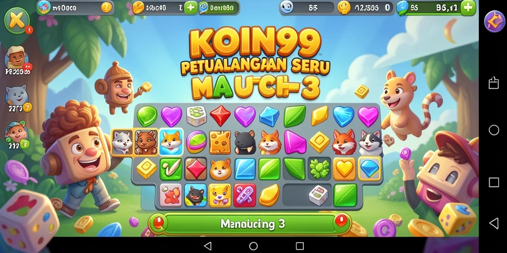 Tampilan gameplay KOIN99 yang seru dan menghibur.