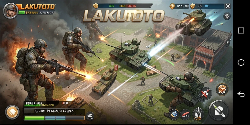 Tangkapan layar gameplay LAKUTOTO menampilkan aksi strategis yang mendebarkan.