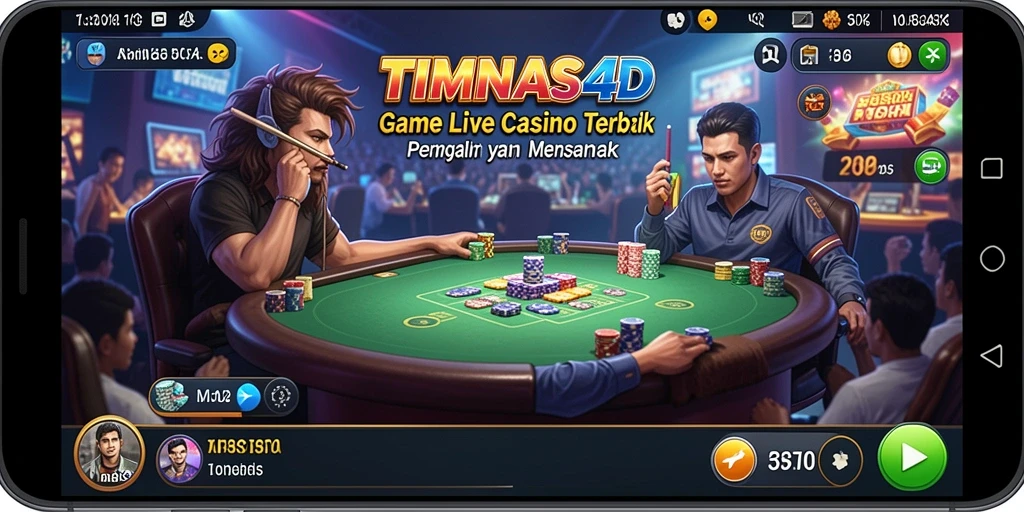 Gameplay Live Casino yang seru dan interaktif di TIMNAS4D.