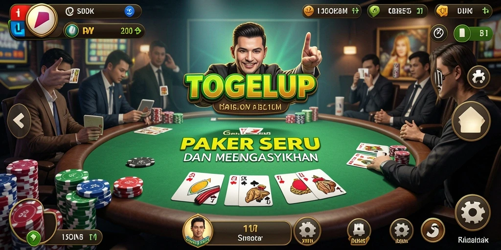 Tampilan gameplay TOGELUP yang menarik dan interaktif.